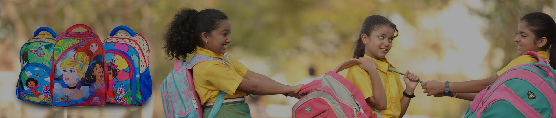 Polyester Pink And Blue School Backpack at Rs 450/piece in Jejuri | ID:  15879923791